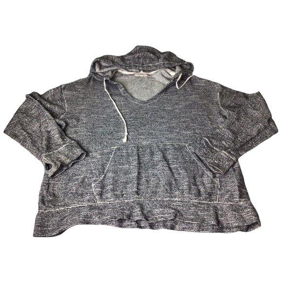 Max Studio Weekender Hoodie Top Sz L Oversized Long Blouse Casual Long-Sleeve - Picture 3 of 6